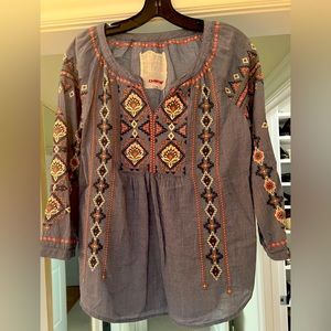GUC JOHNNYWAS Embroidered peasant Top